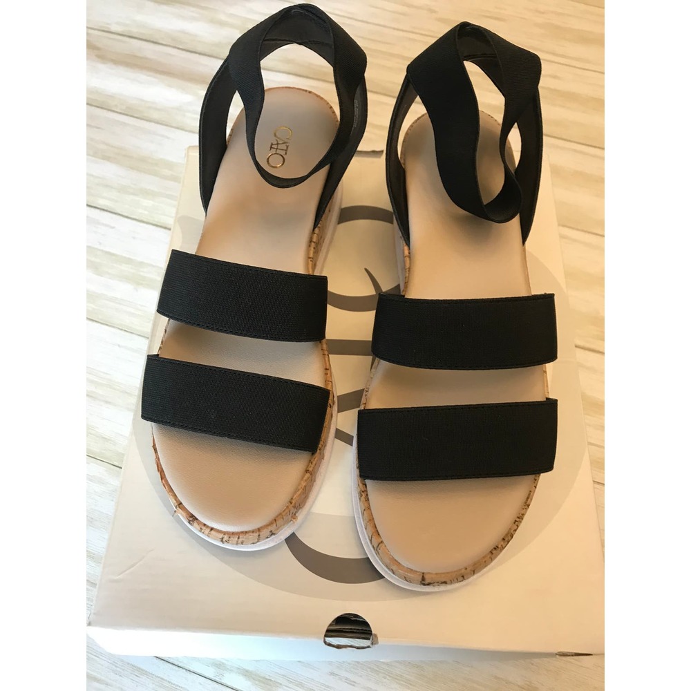 NIB Cato’s Wedge Strappy Ankle Sandal Women’s Size 8